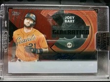 2022 Topps Clearly Authentic Generation Now Autograph /50 Joey Bart SF Giants 