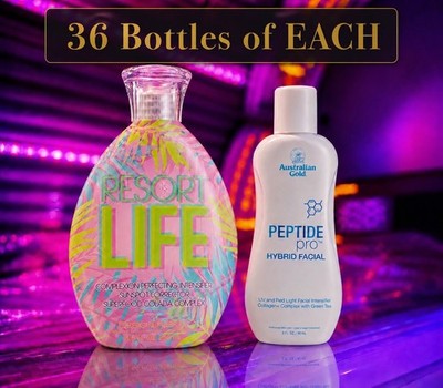 Designer Skin Resort Life and AG Peptide Facial 36 Bottles Of Each
