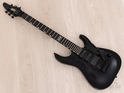 1995 ESP Custom Shop Horizon-Custom SSH Superstrat Black Satin w