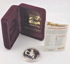 1990 Bugs Bunny 1oz Silver Proof 50th Anniversary "What's Up Doc?" OGP COA