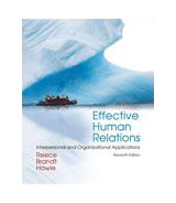 Effective Human Relations: Interpersona- Barry Reece, 0538747501, hardcover, new