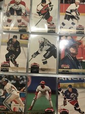 Huge Sports Card Binder 60 Pages Full Of Baseball, Football, And Hockey Stars