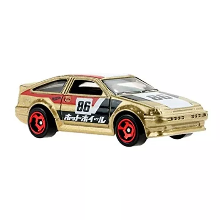Hot Wheels Toyota AE86 Corolla Japanese Car Culture Exclusive GOLD TRD Initial-D