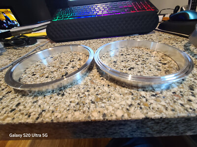 6 inch, 6'' V-band, stainless clamp with aluminum flanges