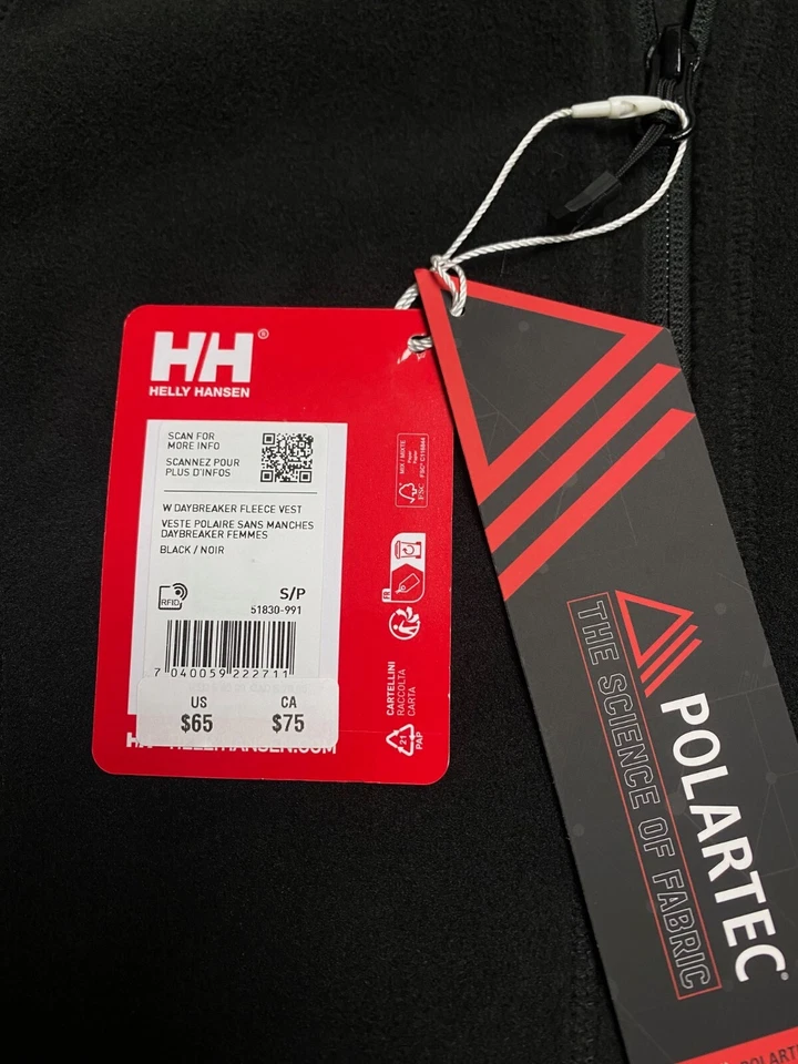 Chaleco polar para mujer Helly Hansen Daybreaker NEGRO $65, talla: S Foto 3 de 4