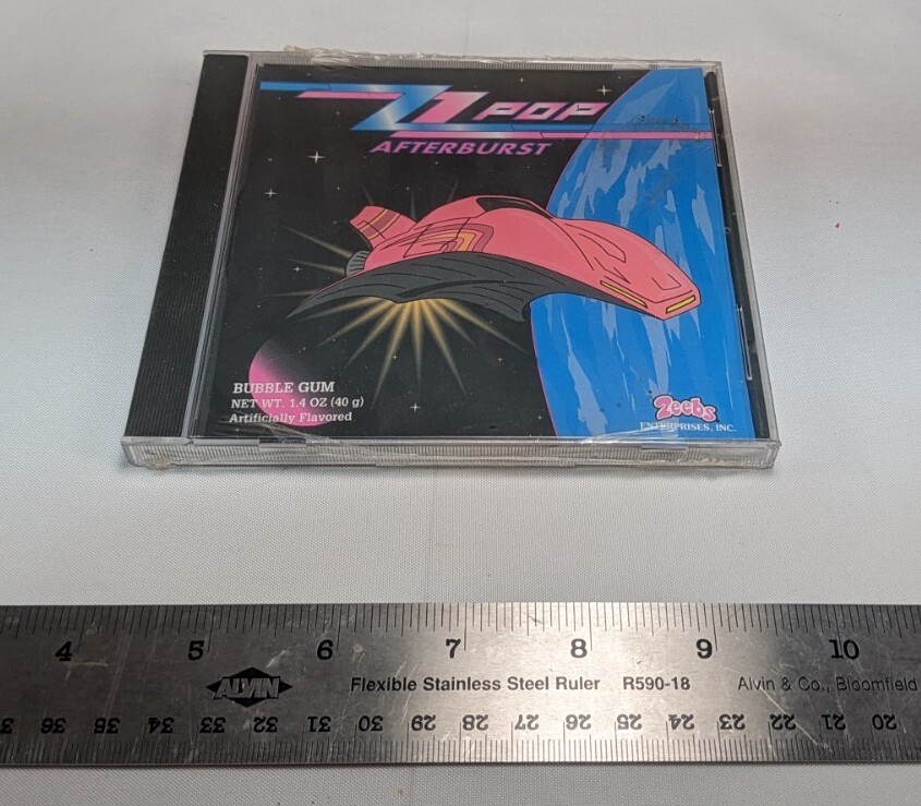 Vintage 1996 Zeebs ZZ Pop Afterburst Bubble Gum CD Container