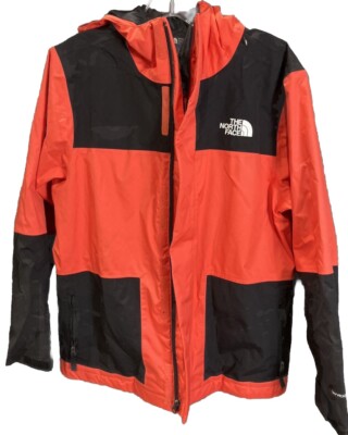 The North Face DryVent Boys Kids Size Large Orange & Black Double ZipJacket Coat
