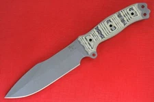 Busse Custom Hell Razor Variant .21" Tanker Grey INFI Mag Textured Black/Tan G10