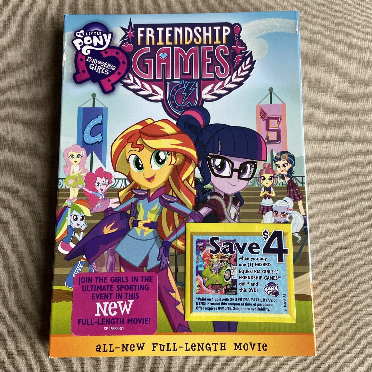 My Little Pony: Equestria Girls - Friendship Games (DVD NEW 2015