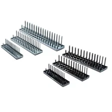 Stay Organized with the Husky 6-Piece SAE and Metric Socket Rack Set!