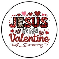 JESUS IS MY VALENTINE ENVELOPE SEALS LABELS STICKERS PARTY FAVORS