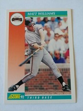 1992 Score San Francisco Giants Baseball Card #230 Matt Williams