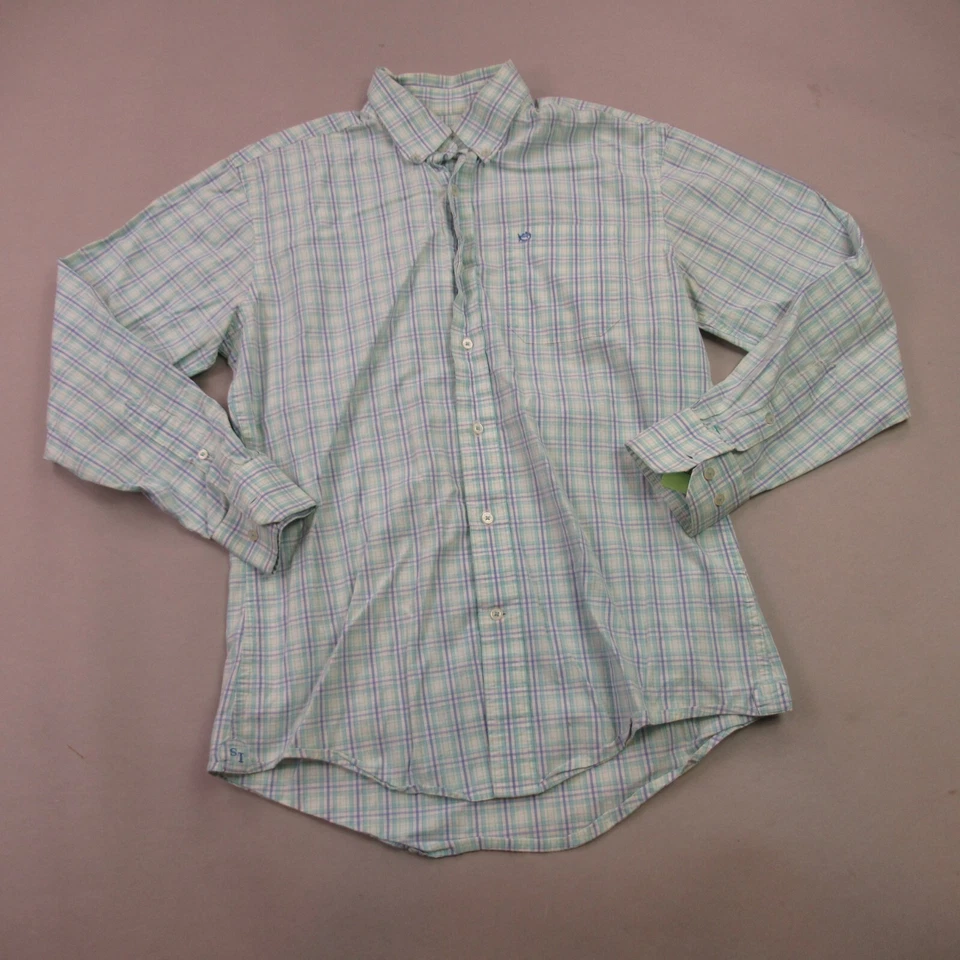 Southern Tide Shirt Mens Small Long Sleeve Button Front Checks Pocket - Image 2 of 4
