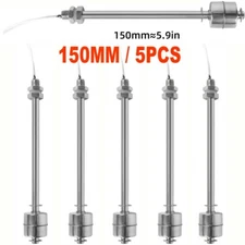 5PC 150mm Stainless Steel Liquid Water Level Sensor Horizontal Float Switch Tool