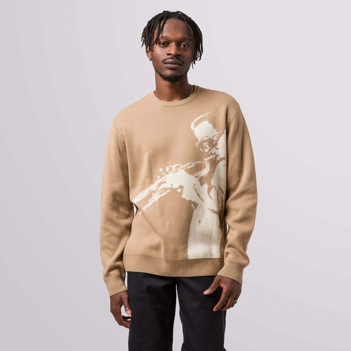 HUF x Miles Davis x Jacquard Crewneck 