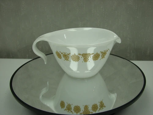 Vintage Corning Pyrex Butterfly Gold Creamer