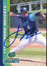 2017 Lynchburg Hillcats JARED ROBINSON Signed Card autograph AUTO INDIANS RC