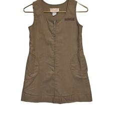 Brownie Girl Scout Uniform GSA Vintage Jumper Dress Size 10