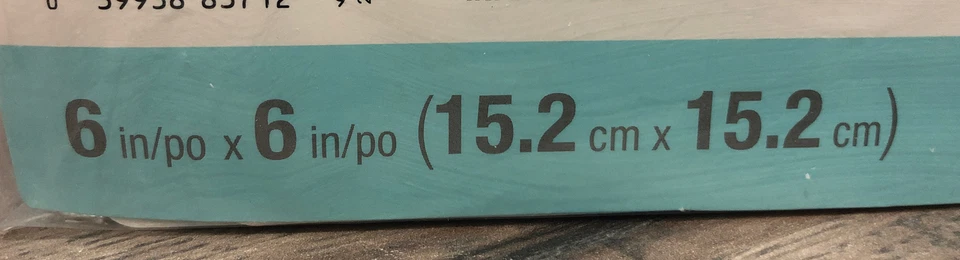 Baby Blocks Centerpiece For Baby Shower Blue & White With Gold 3- 6 Inch Squares - Image 3 of 4