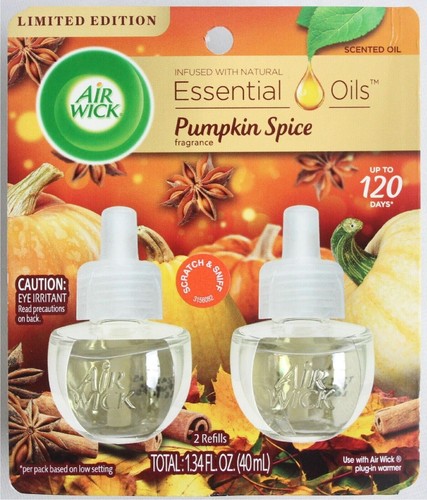Oli essenziali Air Wick. Profumo di spezie di zucca. Edizione Limitata. 2 ricariche. - Foto 7 di 12