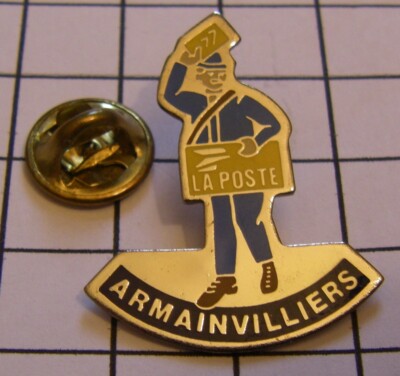 Pin's LA POSTE FACTEUR ARMAINVILLIERS 77 SEINE ET MARNE