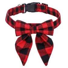 Adorable Festive Christmas Dog Pet Collar Bow Tie - Holiday Cheer for Your Pup