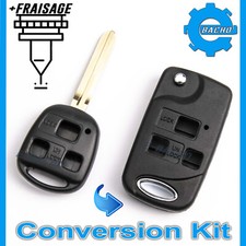 COQUE CLÉ POUR TOYOTA LAND CRUISER AVENSIS RAV 4 KIT DE CONVERSION + FRAISAGE