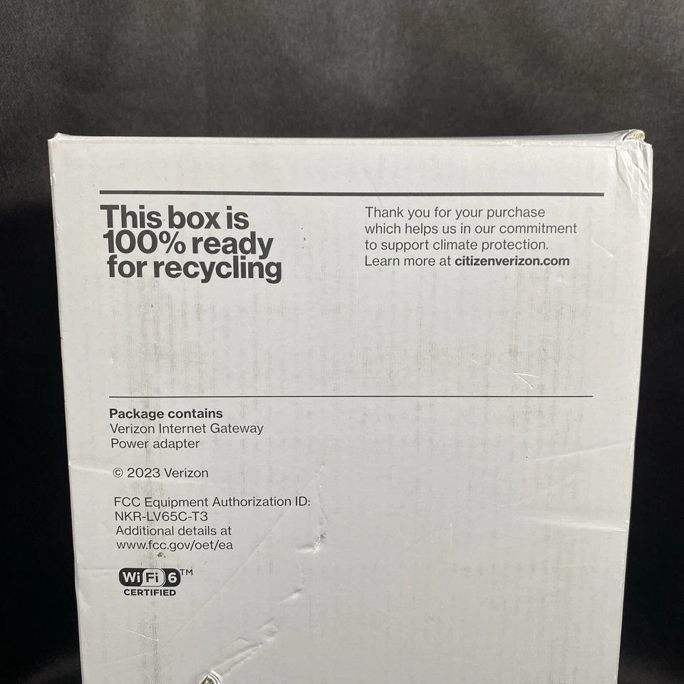 Verizon Internet Gateway WNC-CR200A 2023 WiFi6 NKR-LV65C-T3 Router New - Image 3 of 4