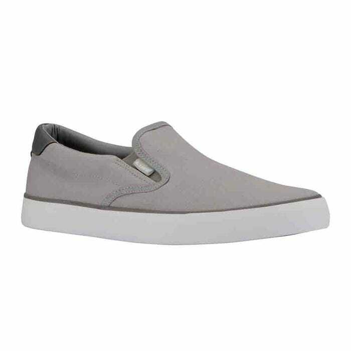 Lugz Clipper Classic unisex canvas slip on sneakers gray color Shop Grey Mens Lugz Clipper Slip On Sneakers – Shoebacca main image 2