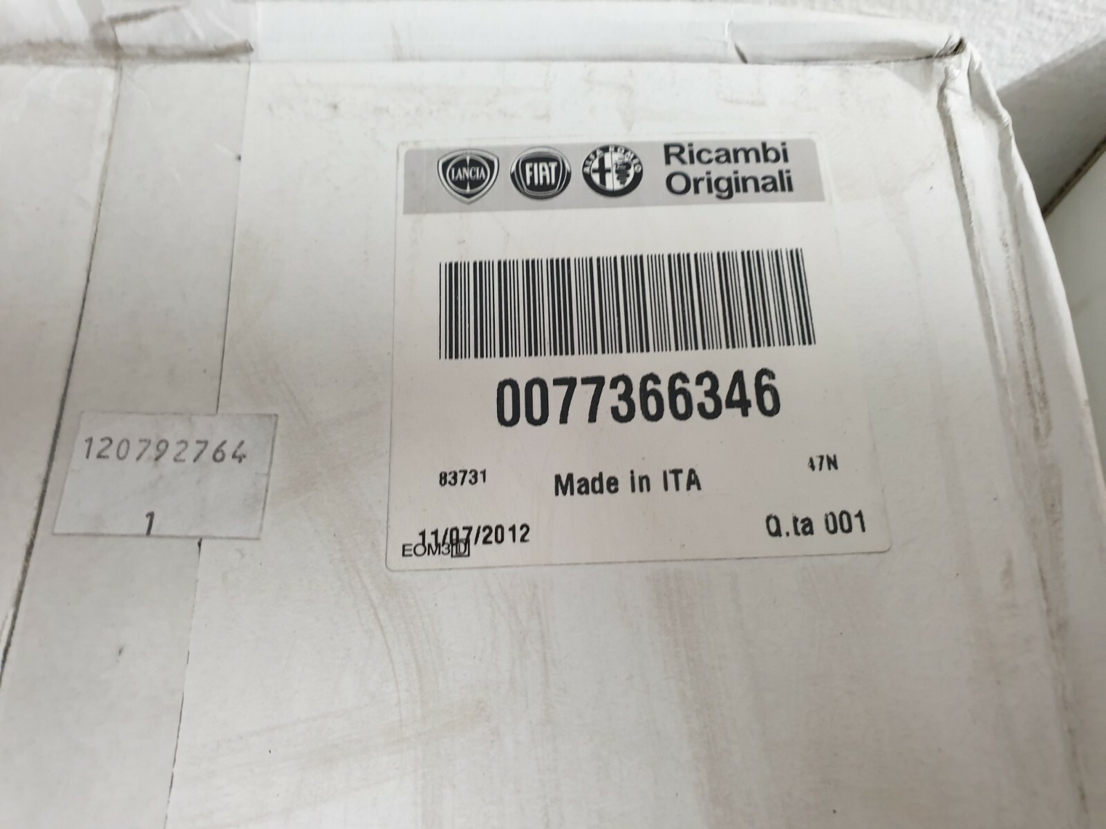 Abarth Punto Brembo caliper set front brake calipers 77366345