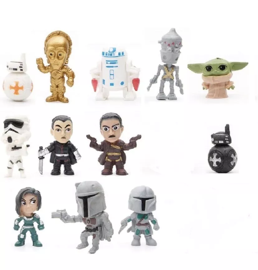 Star Wars Set of 12 Different PVC Cake Toppers Mini Figures
