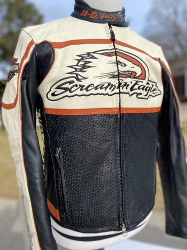 RACEWAY Screamin' Eagle Leather Jacket 