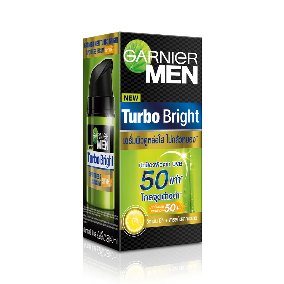 Осветляющая сыворотка GARNIER MEN Turbobright SPF50+ увлажняющая кожа светящаяся здоровая 40 мл - Изображение 4 из 4