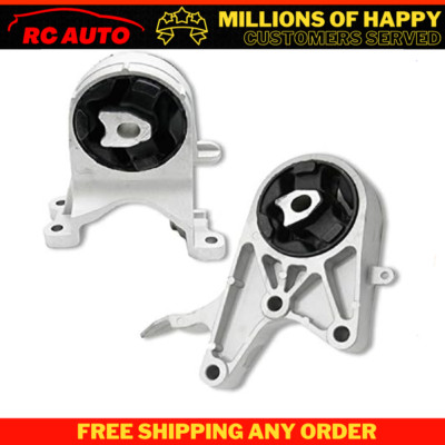 Fits 2009-2012 Chevrolet Malibu 2.4L 6 Speed Front & Rear Trans Mount Set 2pc