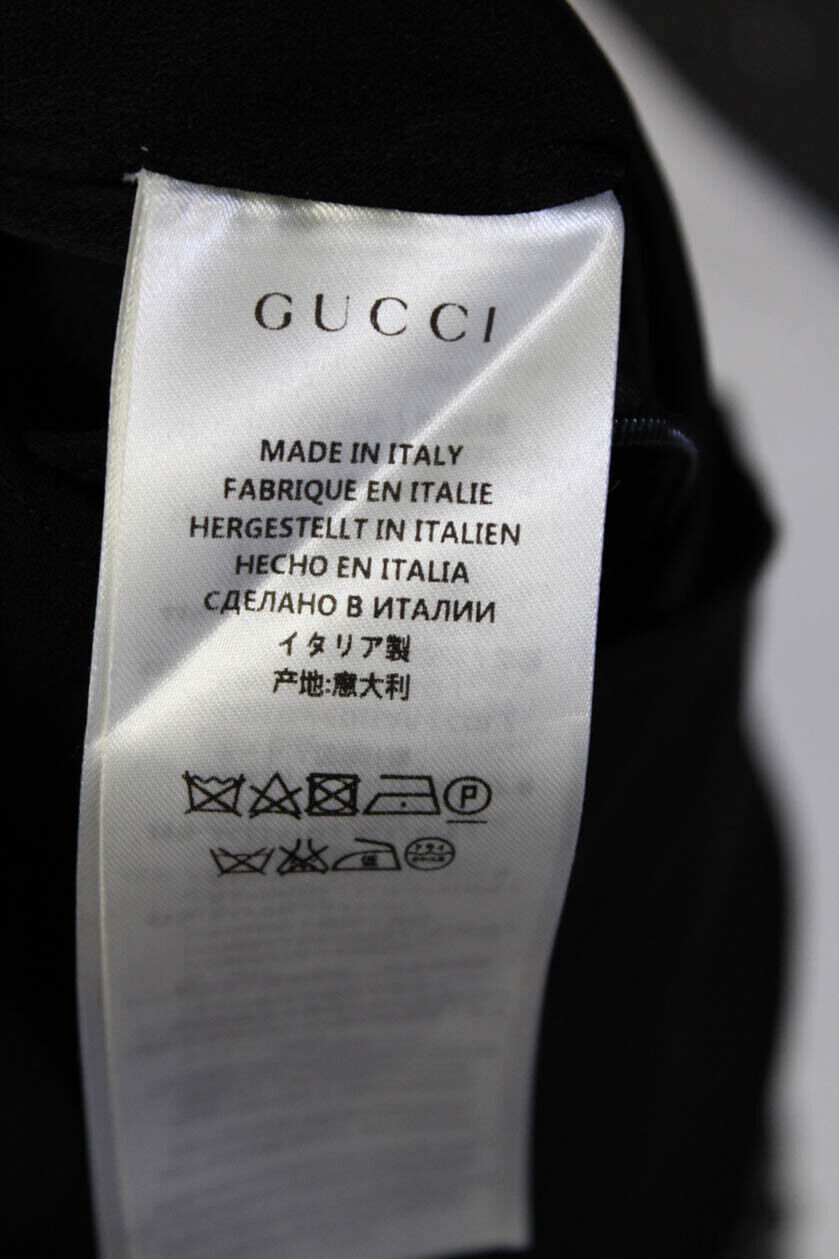 Gucci Womens Silk Embroidered Jeweled Geometric C… - image 6