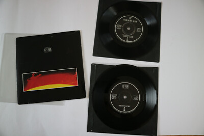 U2 Fire, J.Swallo, 11, Cry, double single Island 1981 original 45 single record
