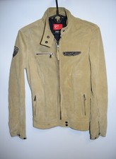 Ducati Meccanica Bologna Giacca Motociclista Pelle Scamosciata Vintage Donna S