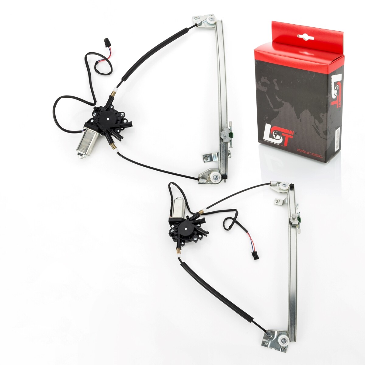 2X Window Lifts With Motor Set Front Left Right For AUDI V8 44 4C