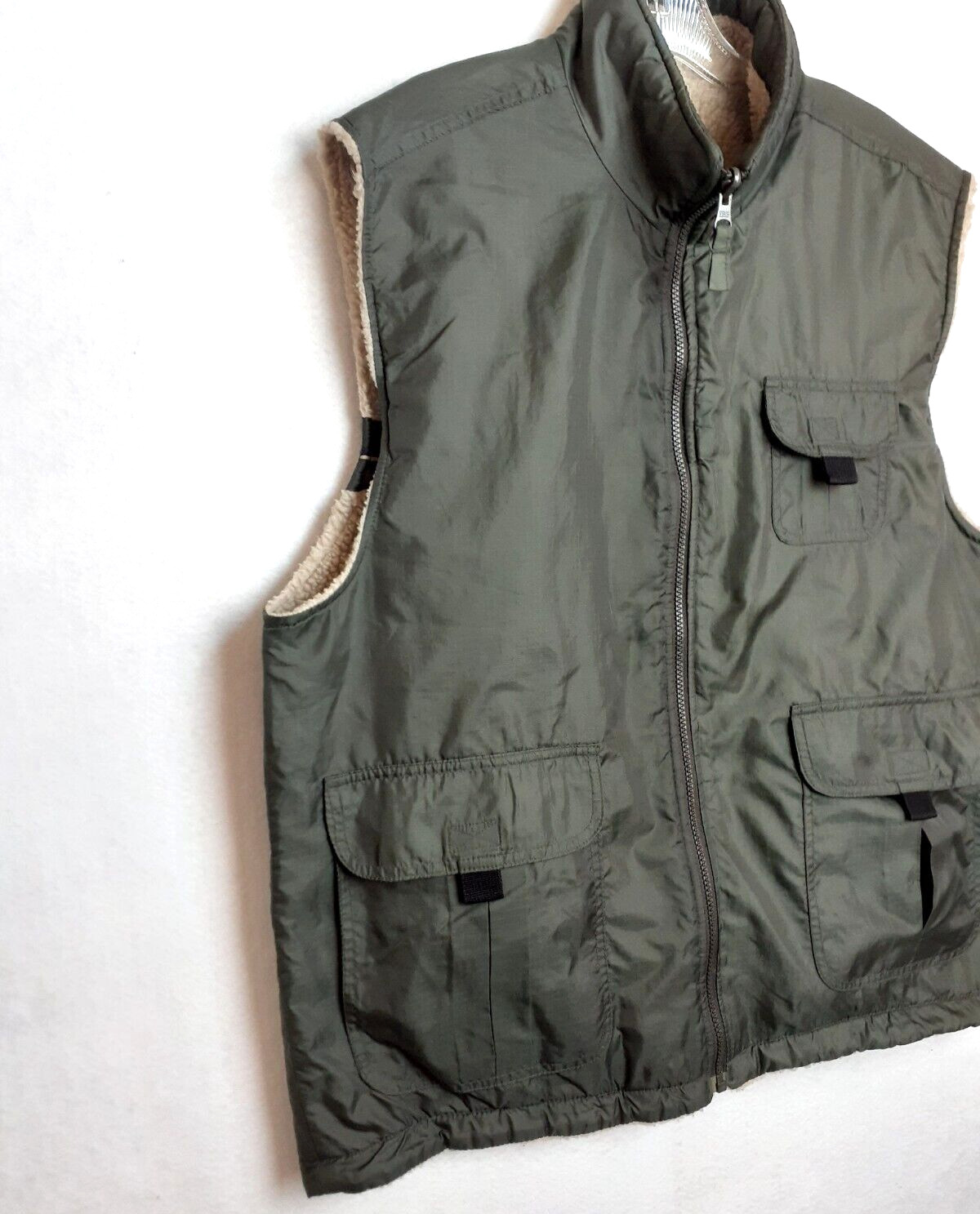 BASIC EDITIONS Men Vintage Reversible Fleece Nylo… - image 2