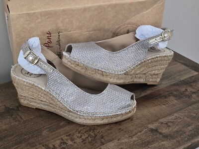 $135 TONI PONS WOMEN'S CALAFELL WEDGE ESPADRILLES Sz 5.5 us Sz 36 eu (TRIED ON)