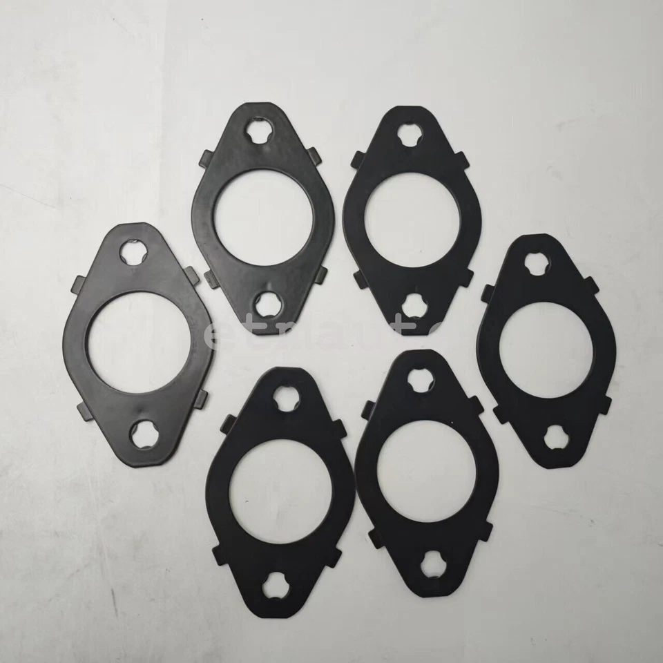 Juntas de colector de escape de 6 piezas 98-15 Dodge Cummins 5,9 L 6,7 L 24 V MLS multicapa Foto 3 de 4