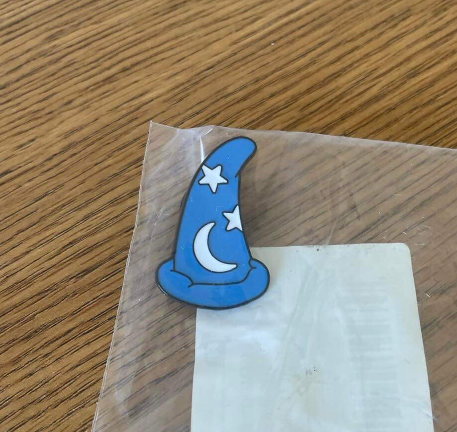 Mickey Mouse Fantasia Hat Enamel Pin New