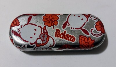 Vintage 2000 Sanrio Pochacco Hawaii Metal Glasses Case  display picture 1
