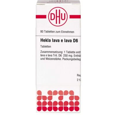 DHU-ARZNEIMITTEL GMBH & CO. KG HEKLA lava e lava D 6 Tabletten 80 St PZN 11111613