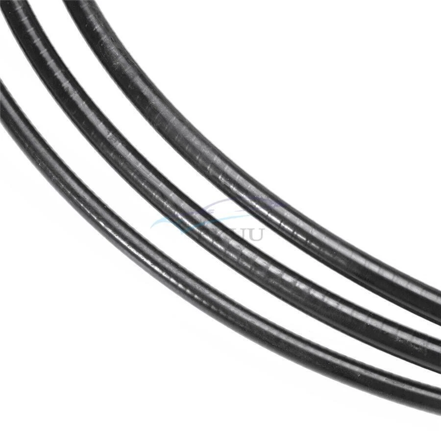 Kit de cables universales negros para motocicleta embrague + freno + arnés de acelerador cable Foto 3 de 4