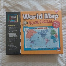 World Map Floor Puzzle 100 pieces by learning horizons