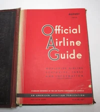 Vtg 1953 American Aviation Air Traffic Map Reference Guide Book Original