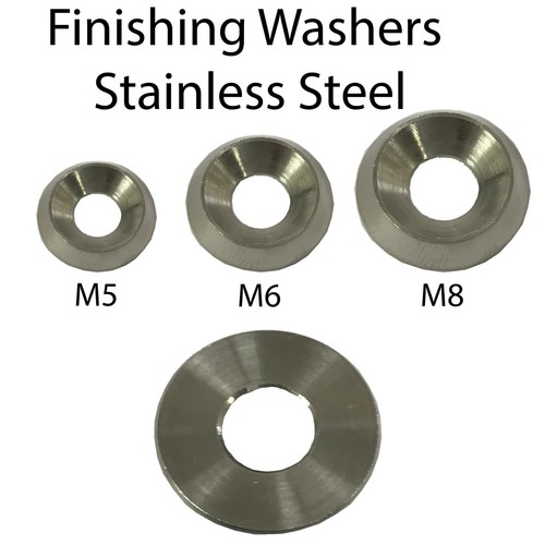 Solid Finishing Washers Stainless Steel Screw Cup M3 M4 M5 M6 M8 - Picture 4 of 10