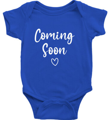 Coming Soon Heart Baby Bodysuit Babies One Piece Romper Pregnancy Gift Surprise