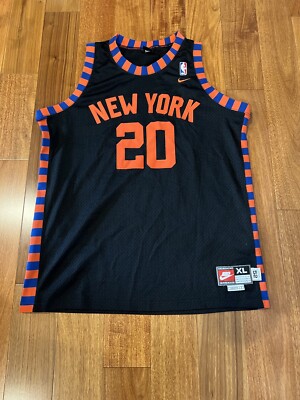 Vintage Nike NBA New York Knicks Allan Houston Basketball Jersey L